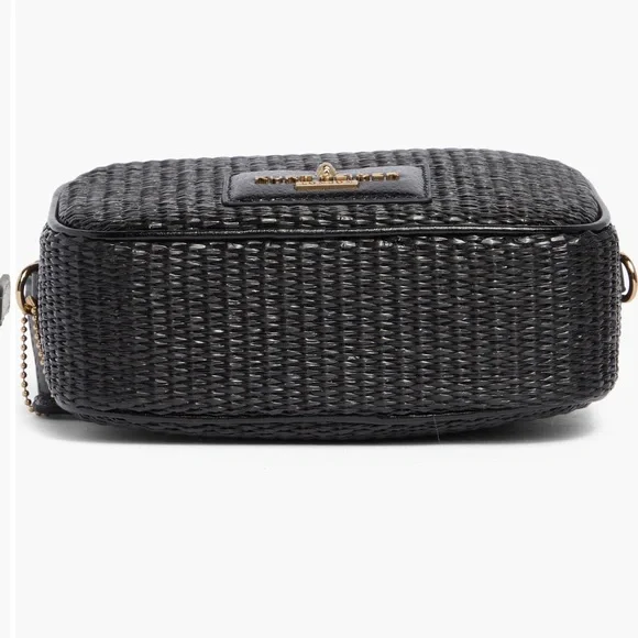 Kurt Geiger Black Woven Crossbody with Gold Chain - Picture 5 of 6